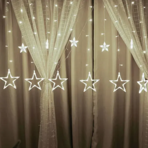 Extensión Luces Led Estrella X3 Metros Luz Navidad