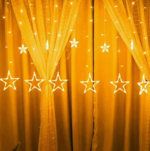 Extensión Luces Led Estrella X3 Metros Luz Navidad