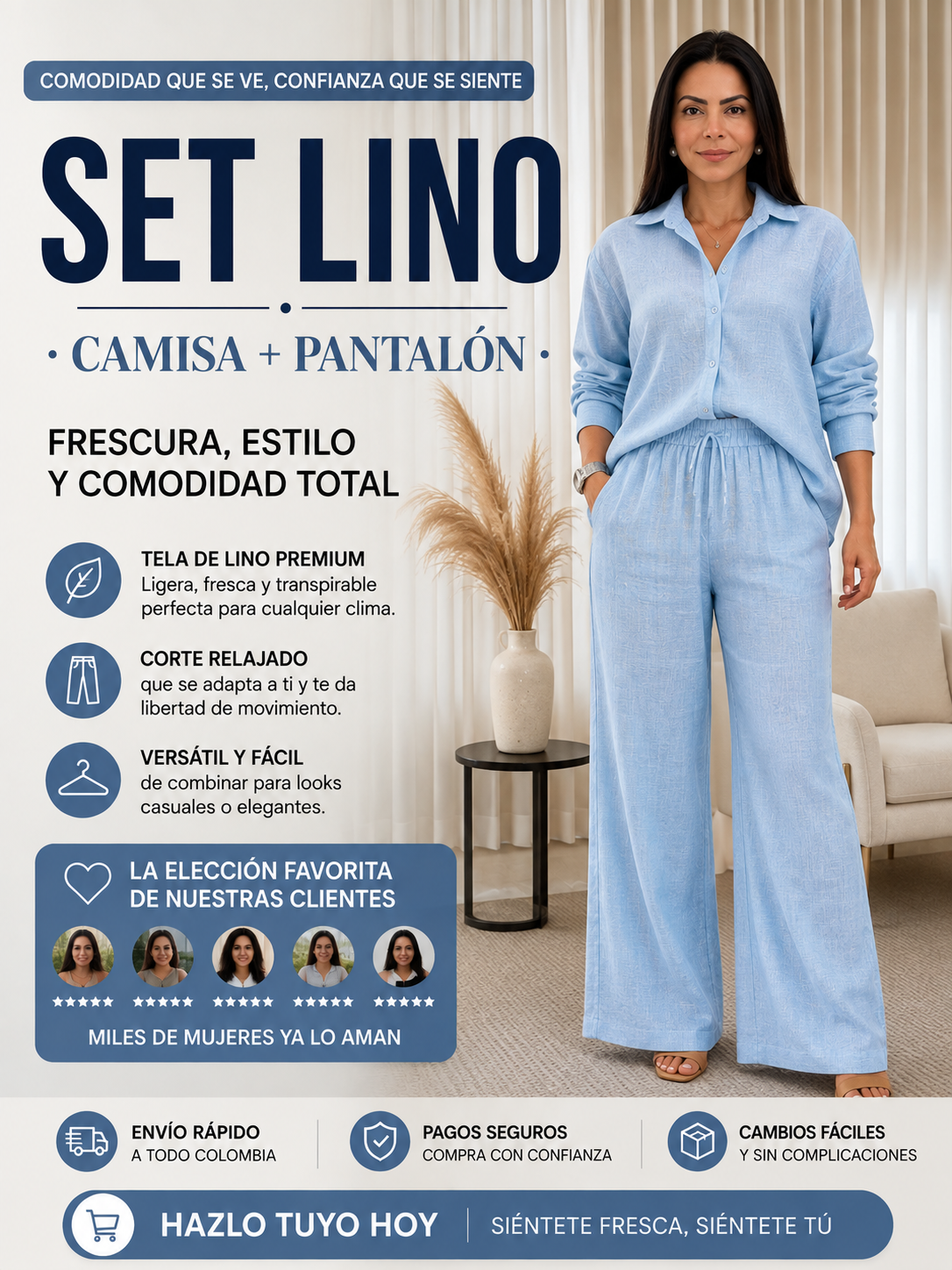 SET LINO · CAMISA + PANTALÓN