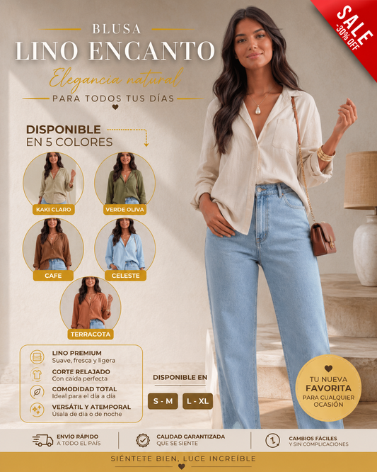 BLUSA LINO ENCANTO