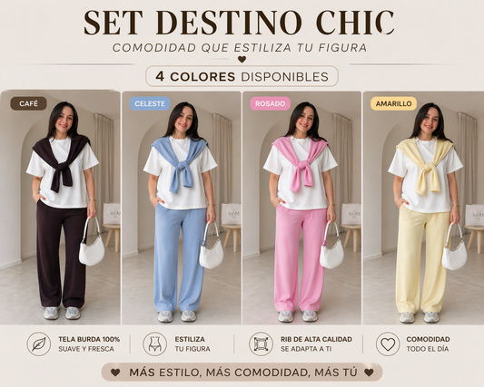 SET DESTINO CHIC