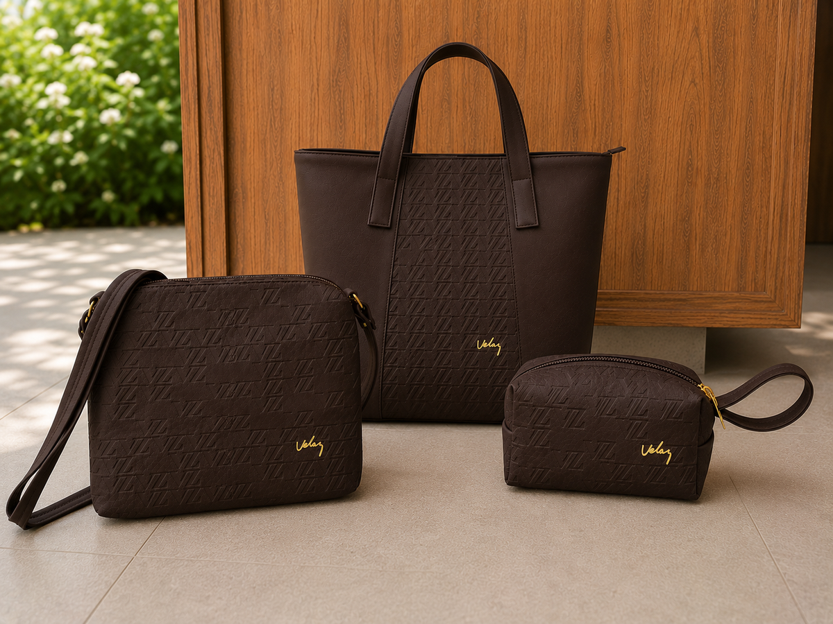 TRIO DE BOLSOS VELEZ