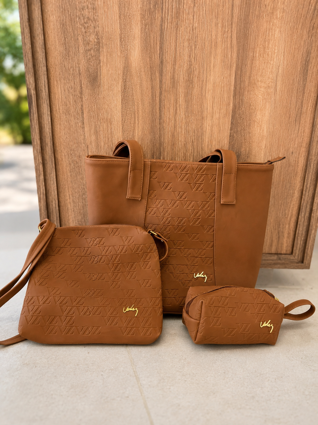 TRIO DE BOLSOS VELEZ