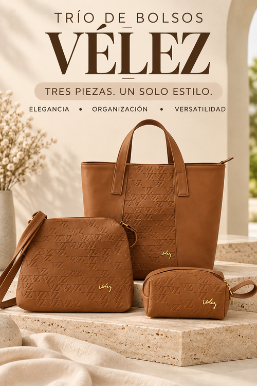 TRIO DE BOLSOS VELEZ