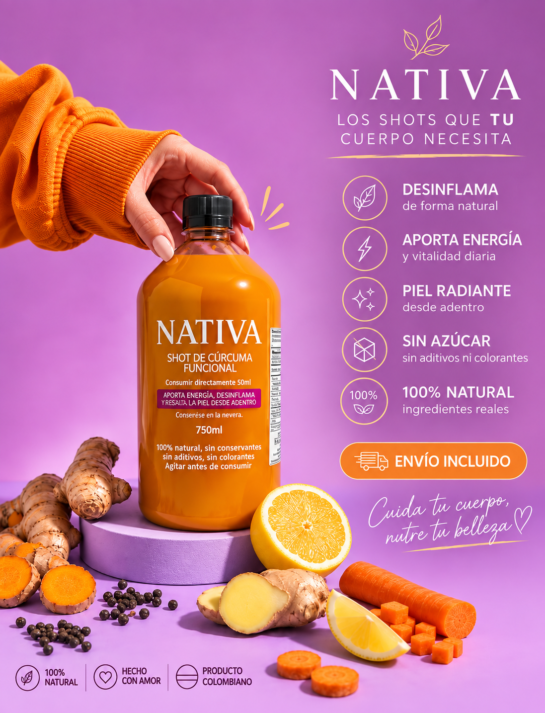 SHOT DE CURCUMA - 750ML