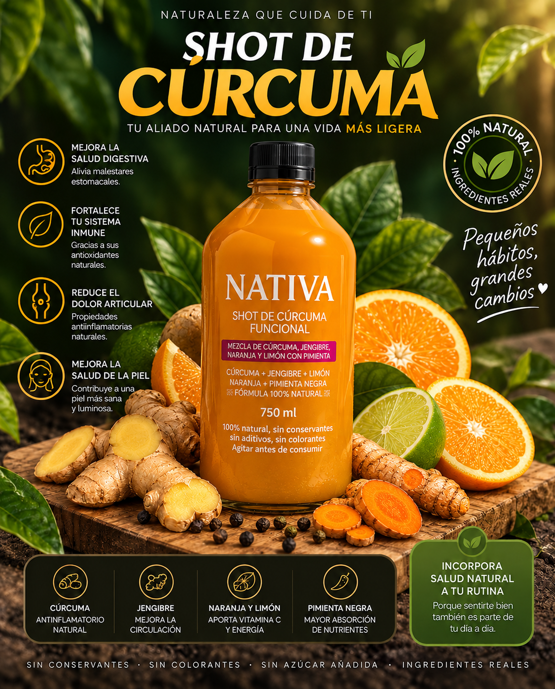 SHOT DE CURCUMA - 750ML