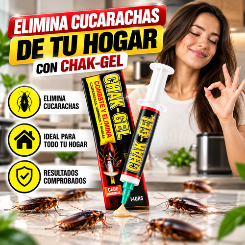 CHAK-GEL MAX™ | Gel Elimina Cucarachas 14 g.