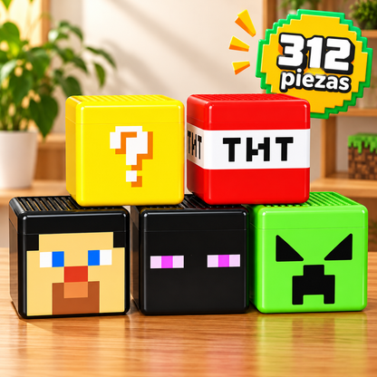 CUBOMUNDO MINECRAFT MAGNÉTICO X312 PIEZAS